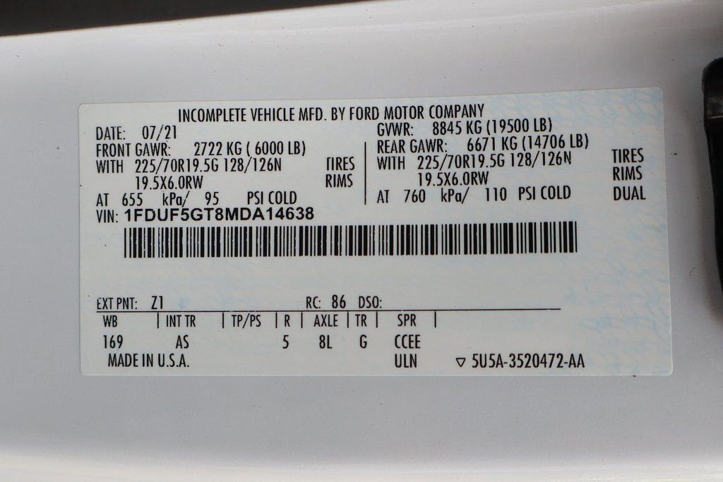 Used 2021 Ford F550 2WD Regular Cab Super Duty image 51