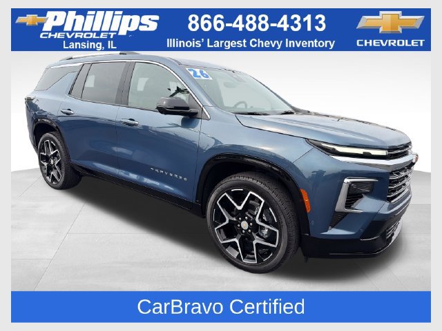 Certified 2026 Chevrolet Traverse High Country w/ LPO, Floor Liner Package AWD/4WD 360° Tour
