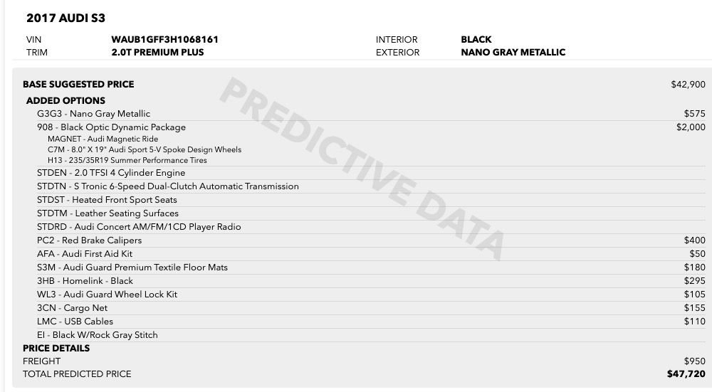 Used 2017 Audi S3 Premium Plus w/ Black Optic Dynamic Package AWD/4WD image 2