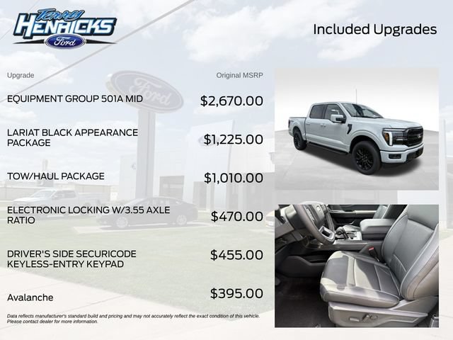 New 2026 Ford F150 Lariat w/ Equipment Group 501A Mid AWD/4WD image 8