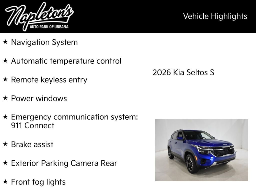 New 2026 Kia Seltos S image 15