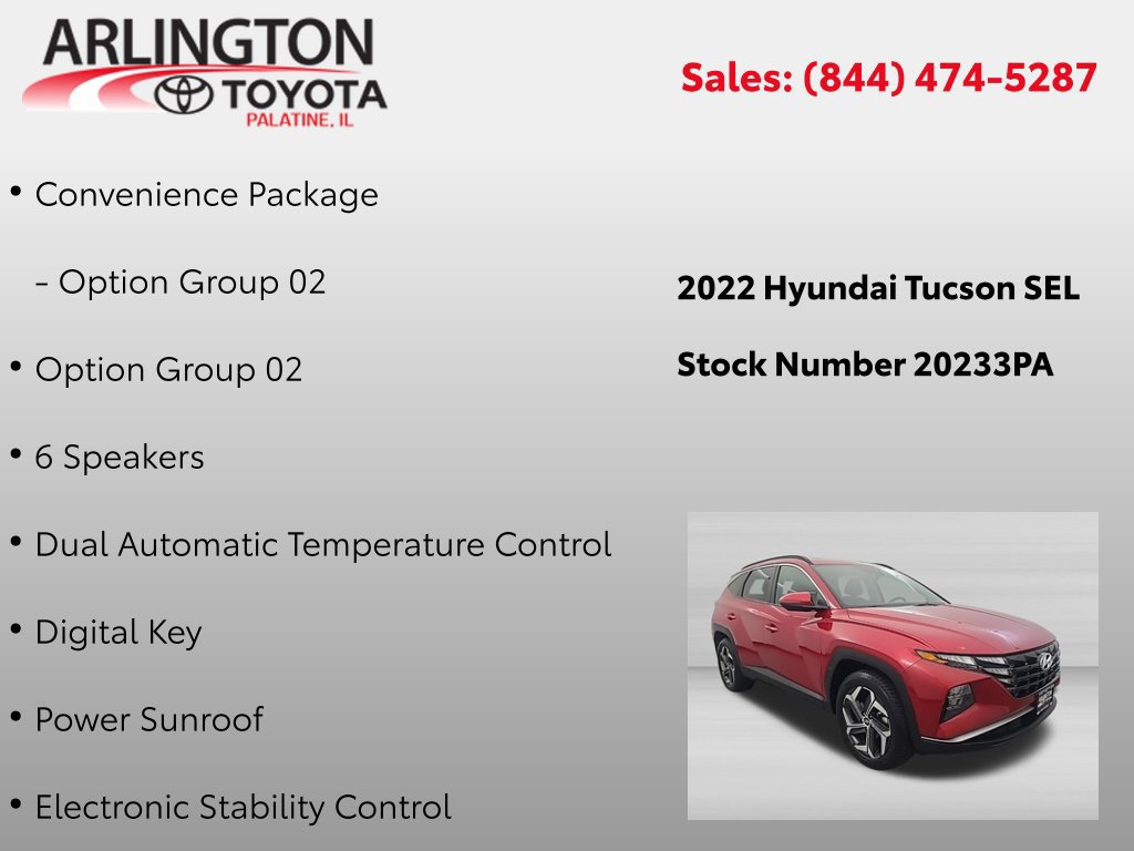 Used 2022 Hyundai Tucson SEL w/ Convenience Package AWD/4WD image 2
