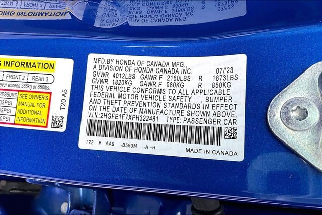 Used 2023 Honda Civic EX image 18