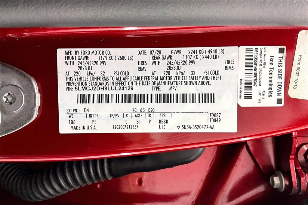 Used 2020 Lincoln Corsair Reserve w/ Equipment Group 202A image 35