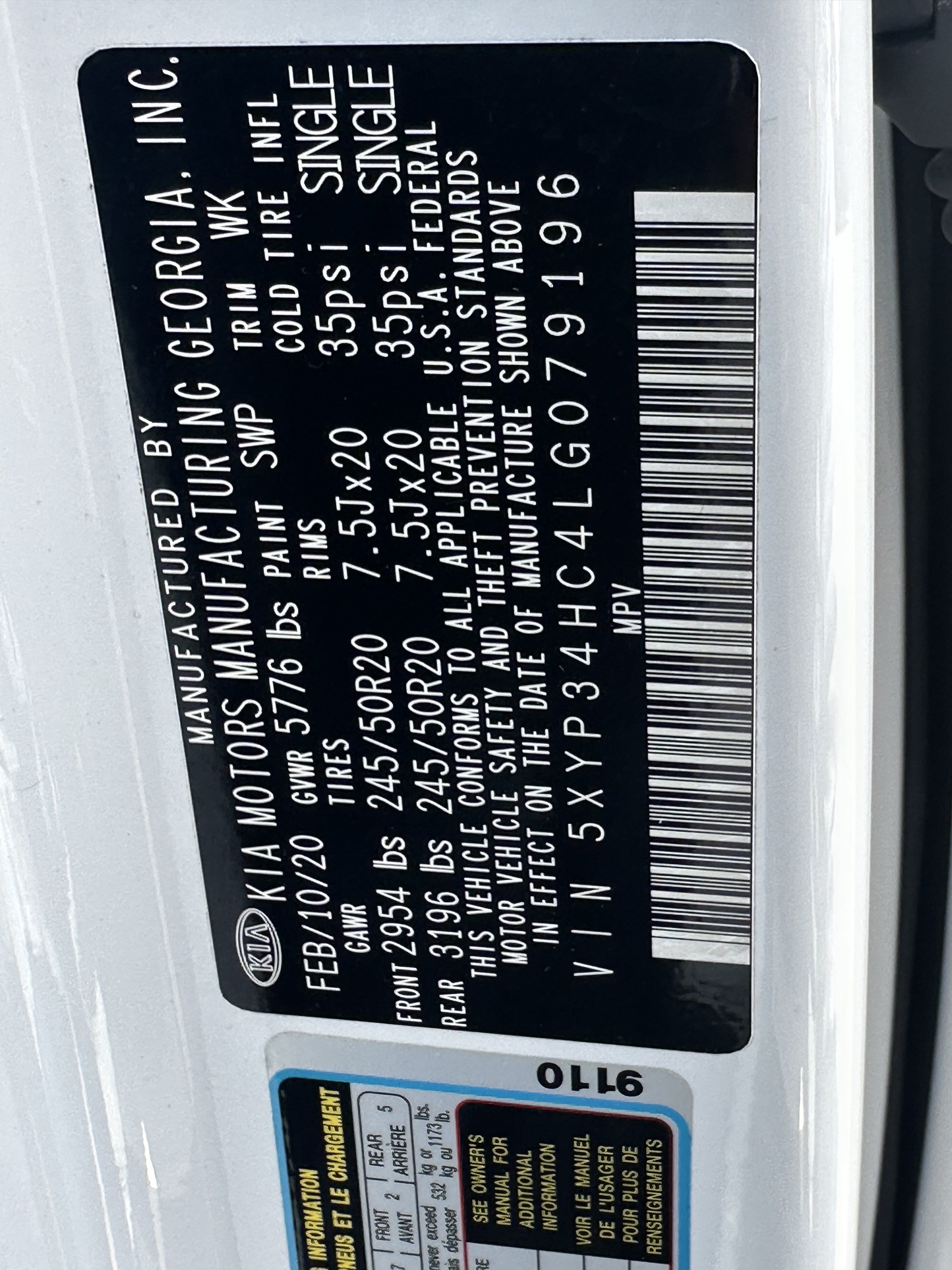 Used 2020 Kia Telluride EX w/ EX Premium Package FWD image 37
