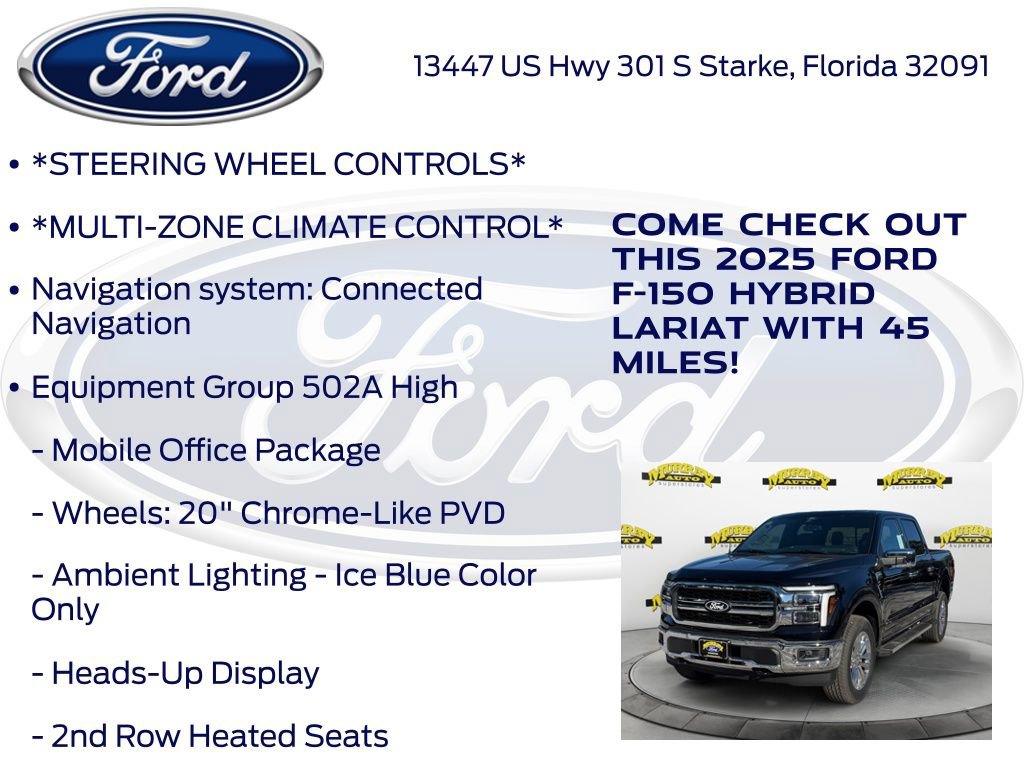New 2025 Ford F150 Lariat w/ Equipment Group 502A High image 15