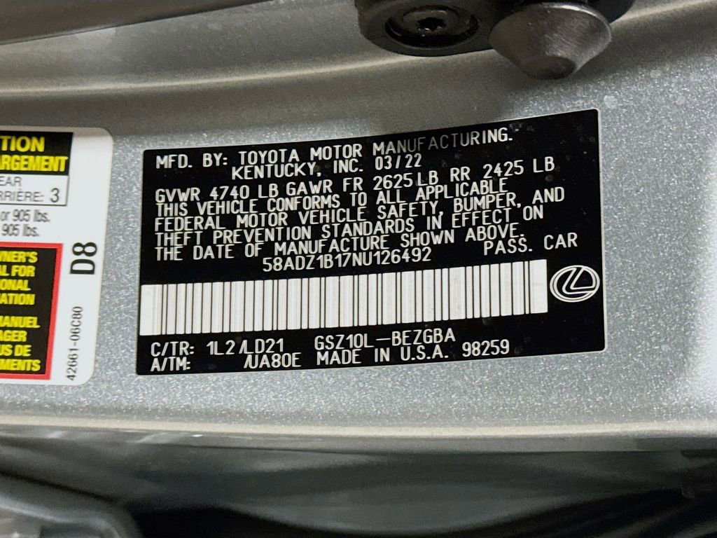 Used 2022 Lexus ES 350 w/ Premium Package image 41