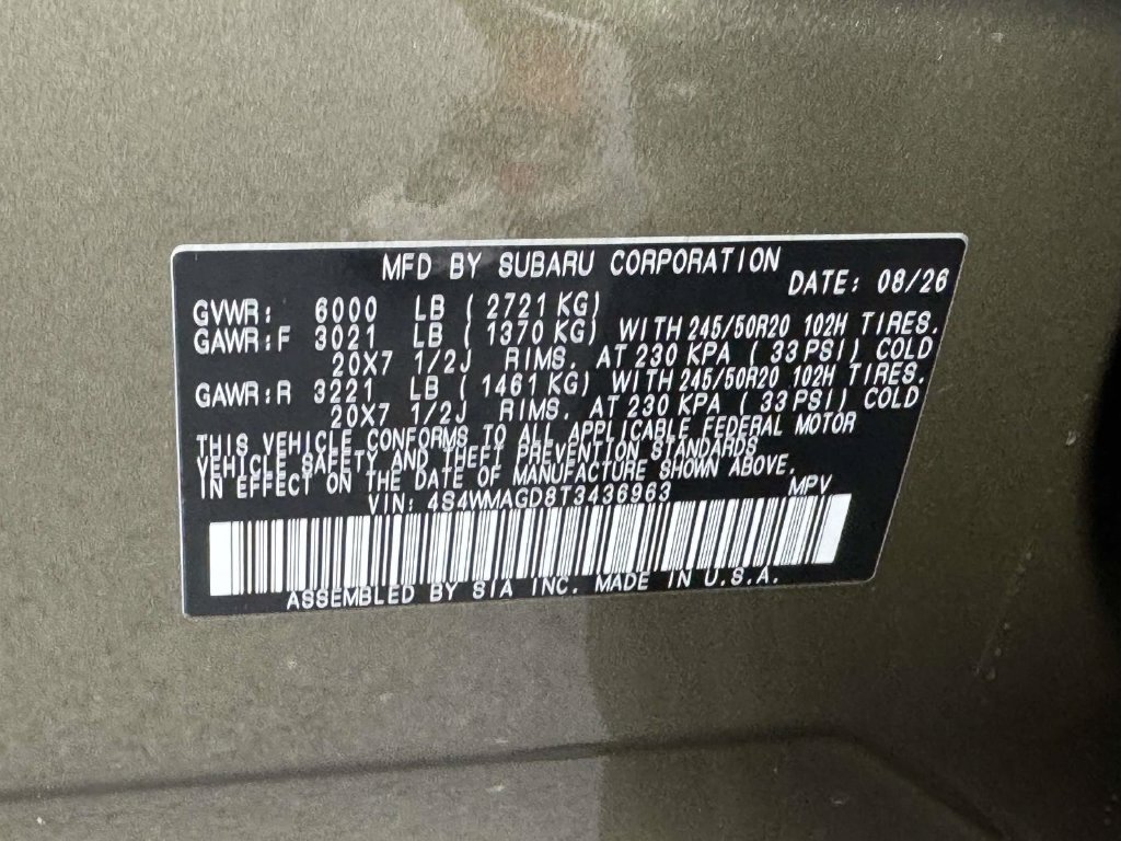 New 2026 Subaru Ascent Limited AWD/4WD image 25