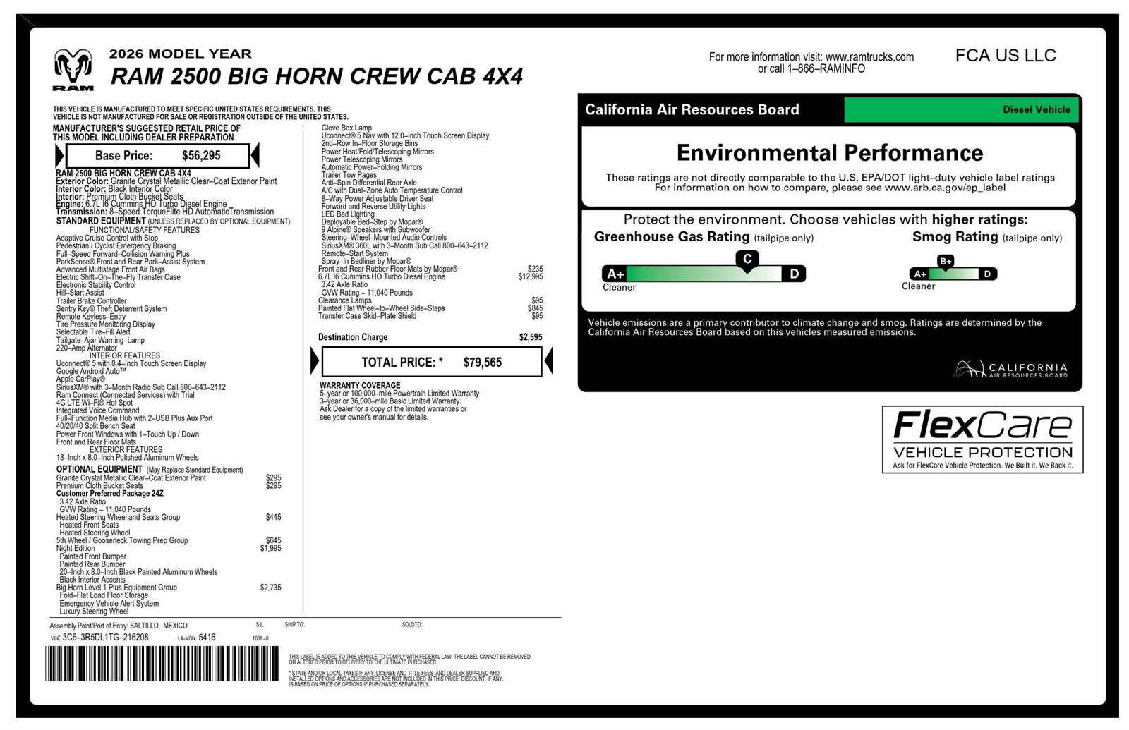 New 2026 RAM 2500 Big Horn AWD/4WD image 28