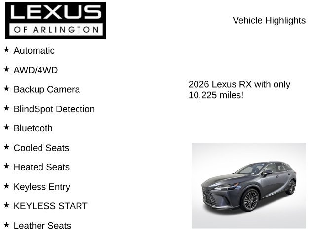 Used 2026 Lexus RX 450h AWD w/ Convenience Package image 8