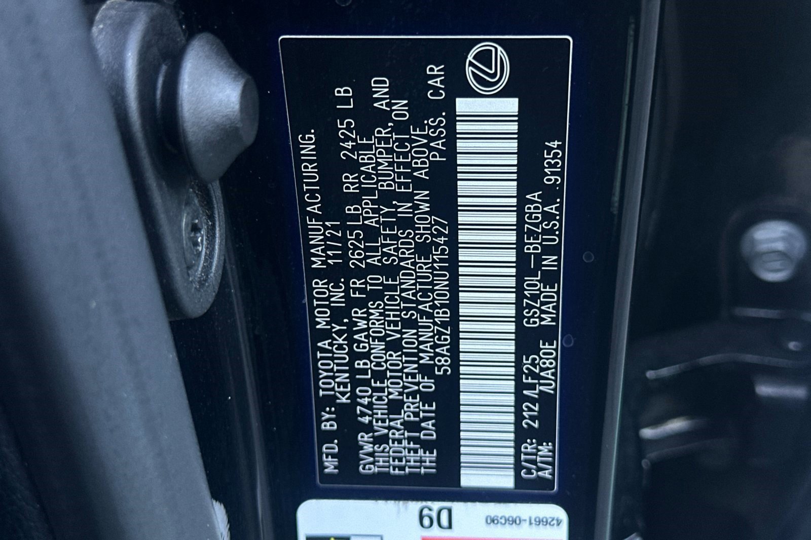 Certified 2022 Lexus ES 350 F Sport FWD image 22