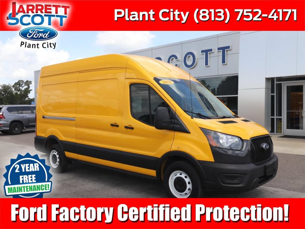 Certified 2021 Ford Transit 250 148 High Roof w/ Load Area Protection Package RWD image 1