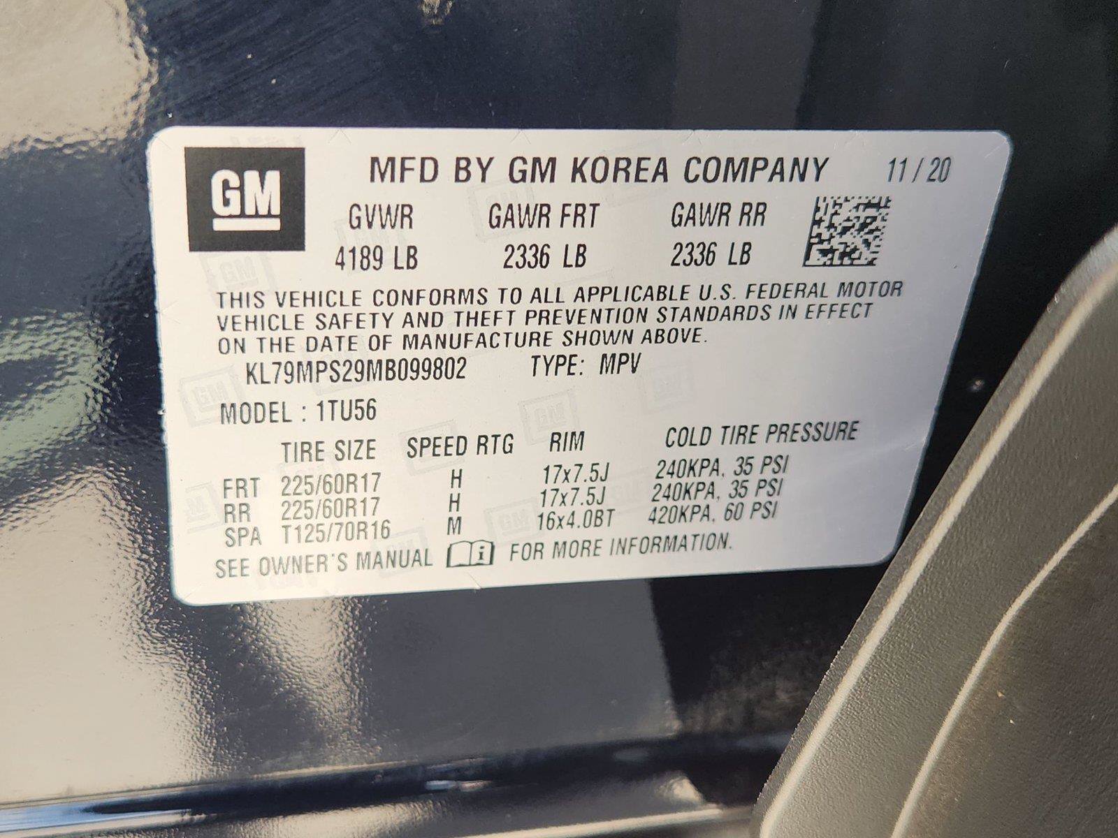 Certified 2021 Chevrolet TrailBlazer LT FWD image 31