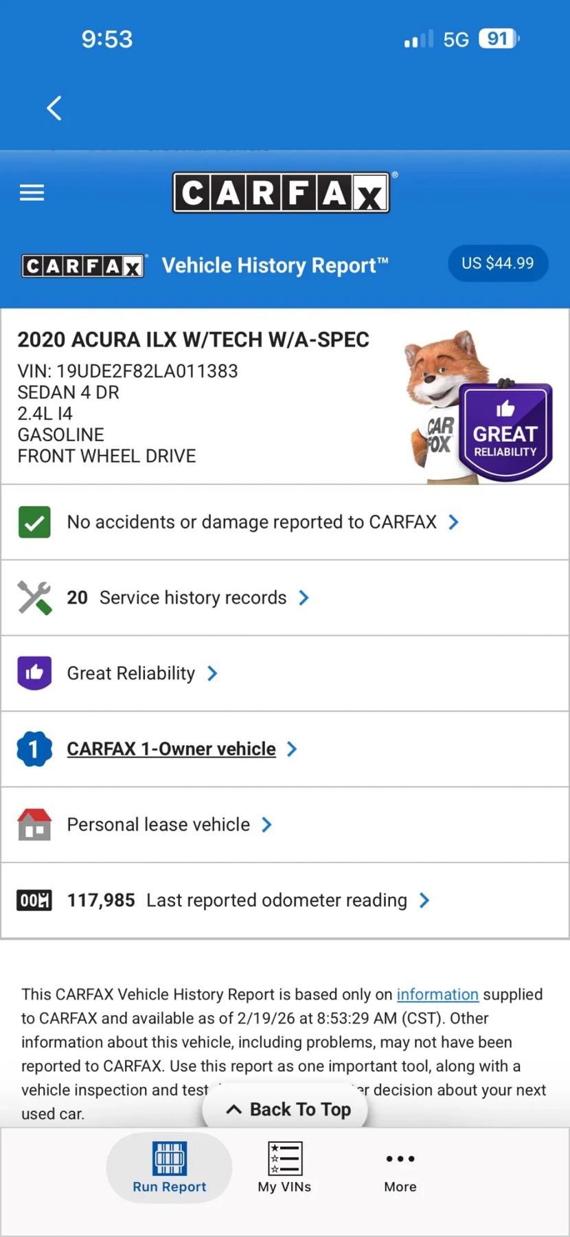 Used 2020 Acura ILX FWD image 27