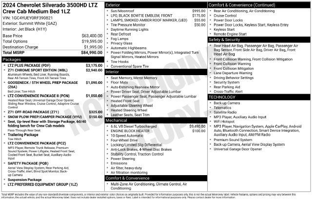 Used 2024 Chevrolet Silverado 3500 LTZ w/ LTZ Plus Package AWD/4WD image 7