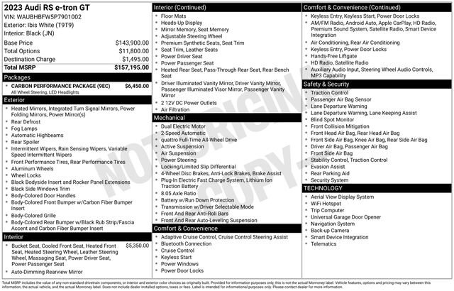Certified 2023 Audi RS e-tron GT w/ Carbon Performance Package image 27