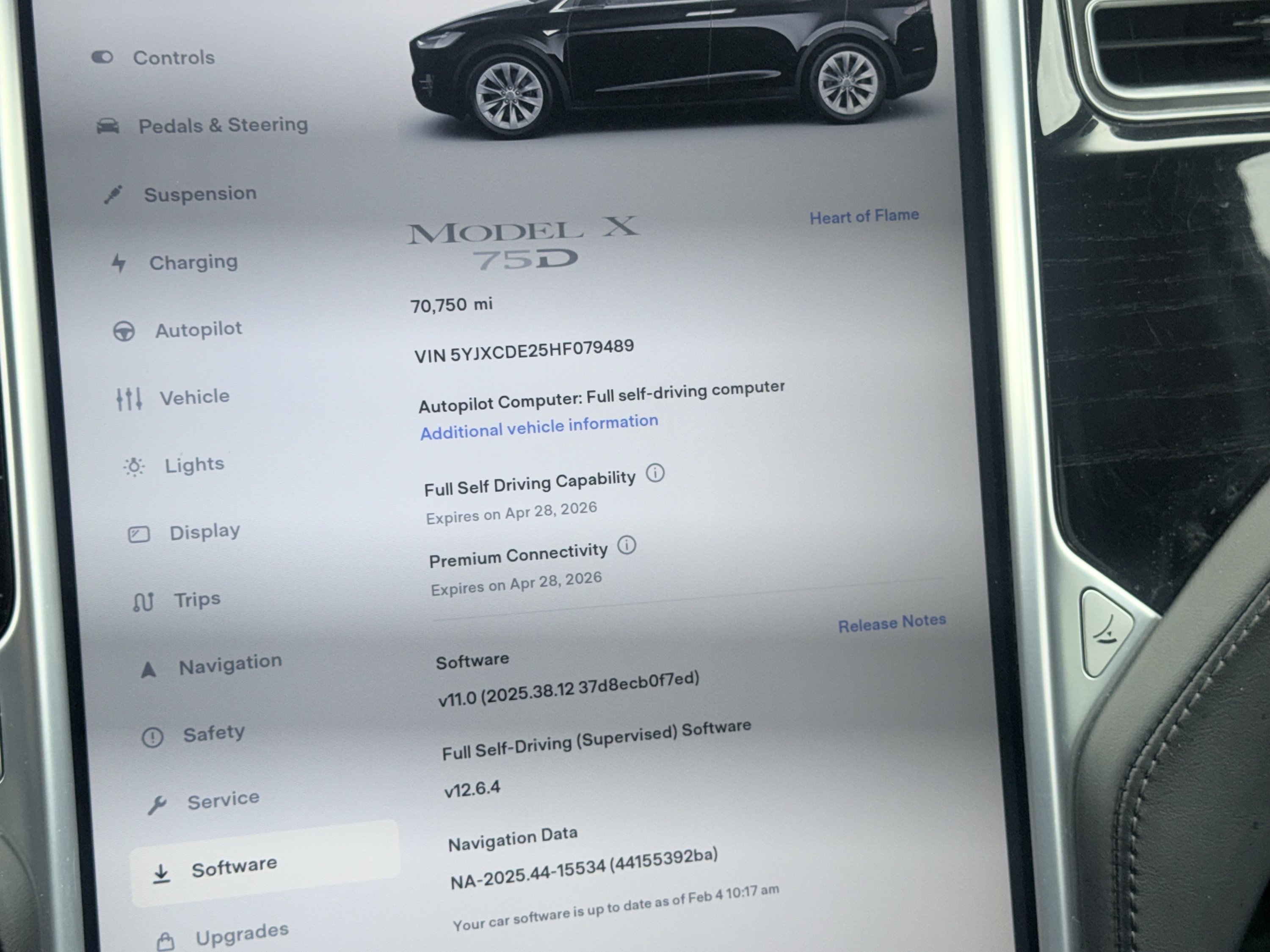 Used 2017 Tesla Model X 75D AWD/4WD image 3