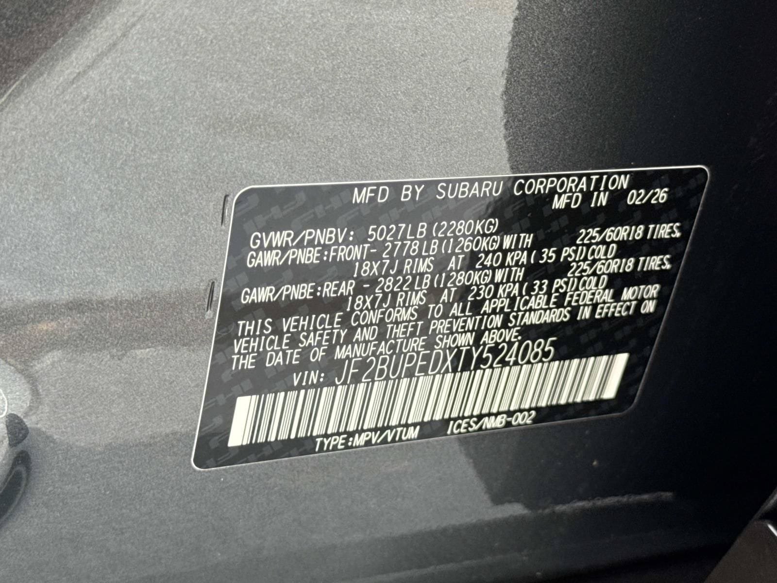 New 2026 Subaru Outback Touring AWD/4WD image 25