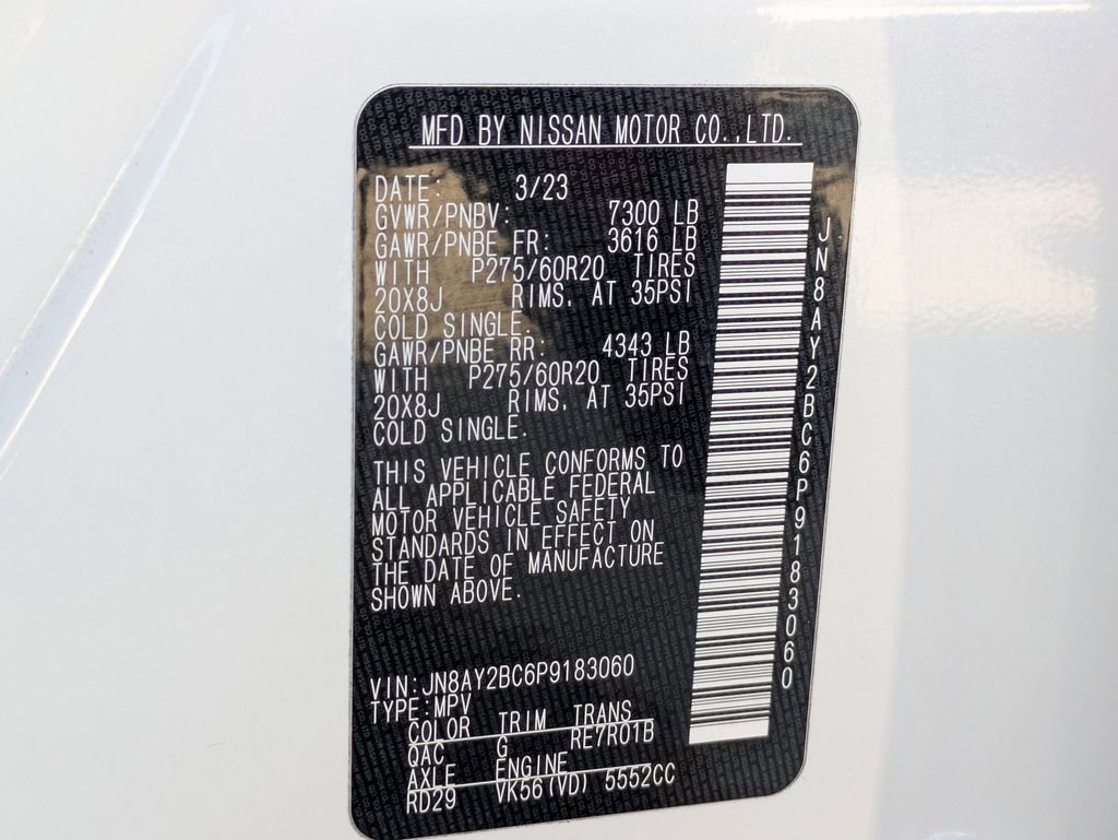 Used 2023 Nissan Armada SL RWD image 32