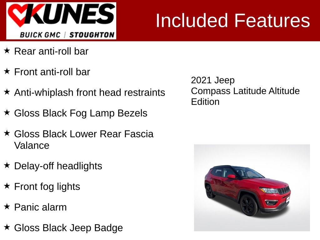 Used 2021 Jeep Compass Latitude FWD image 3