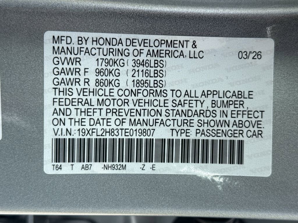 New 2026 Honda Civic Sport image 35