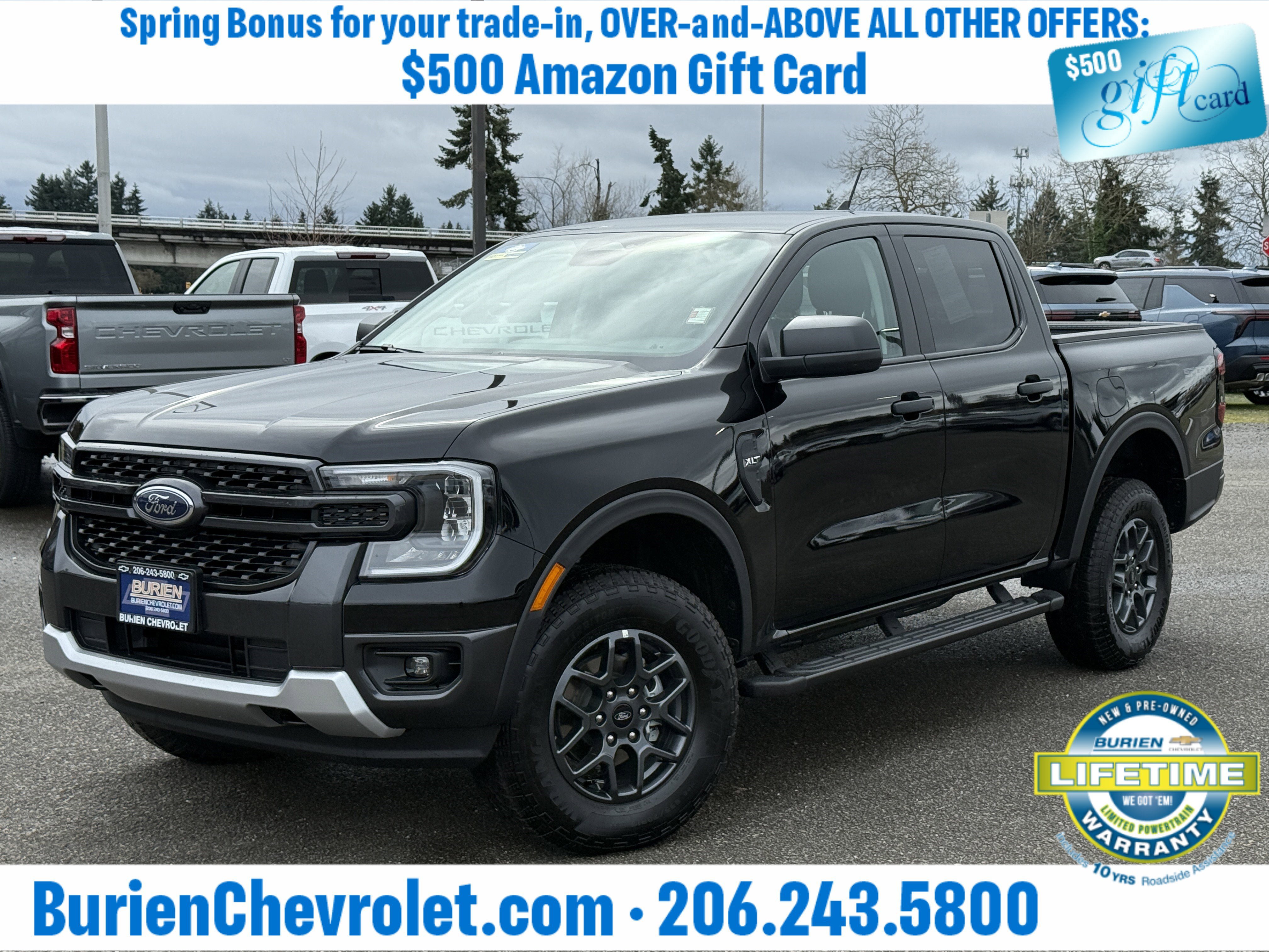 Used 2025 Ford Ranger XLT w/ Trailer Tow Package