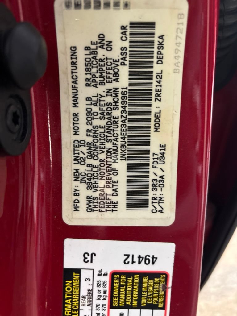 Used 2010 Toyota Corolla FWD image 2