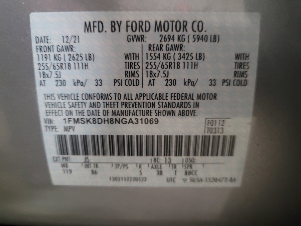 Used 2022 Ford Explorer XLT image 33