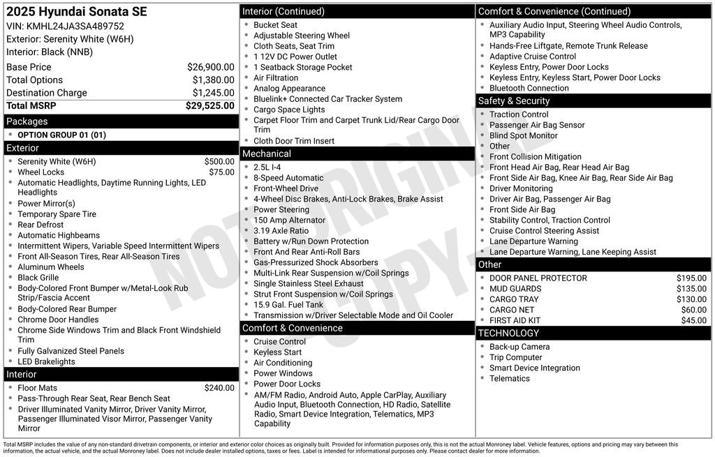 Used 2025 Hyundai Sonata SE image 7