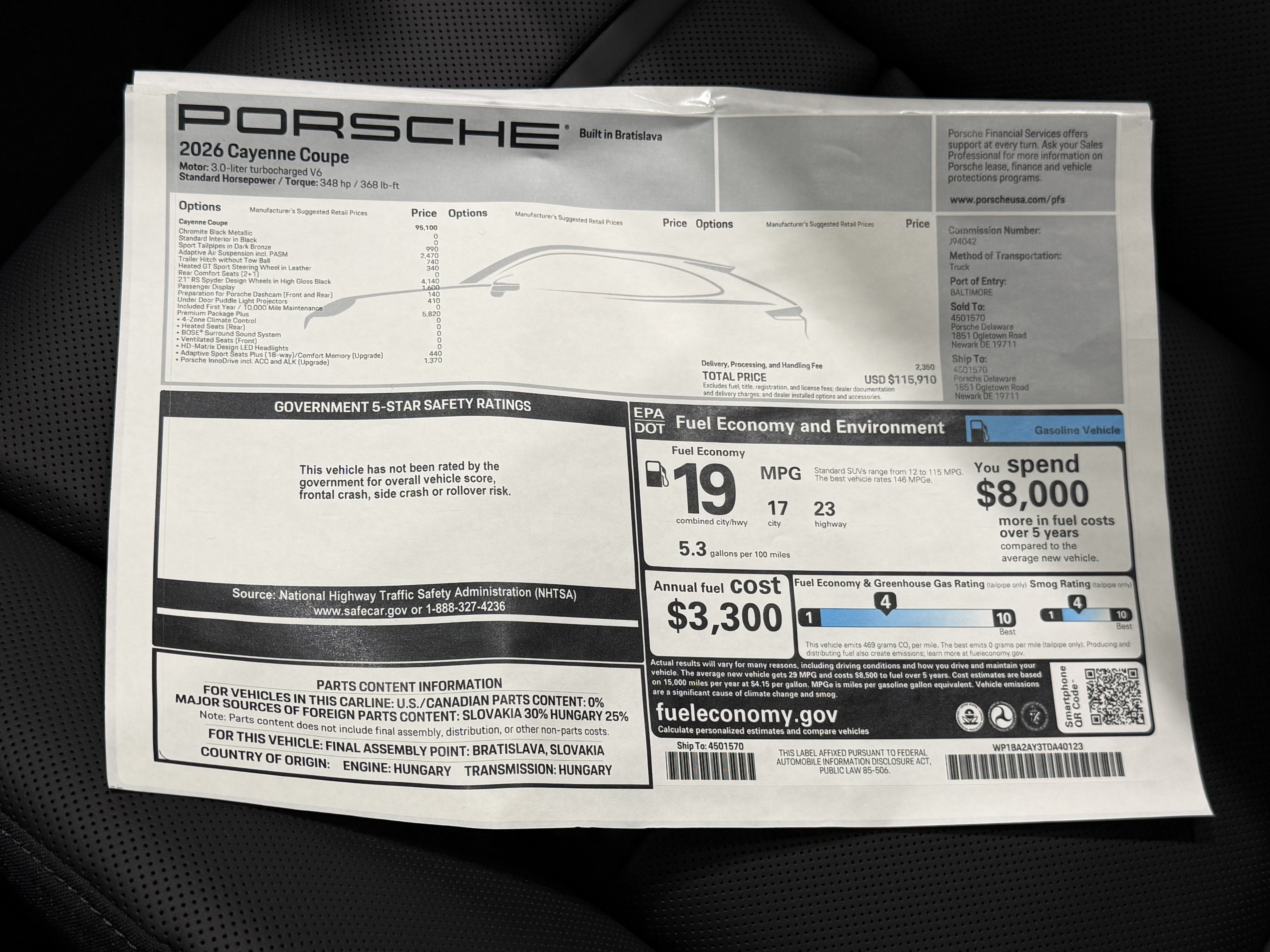 New 2026 Porsche Cayenne Coupe AWD/4WD image 57
