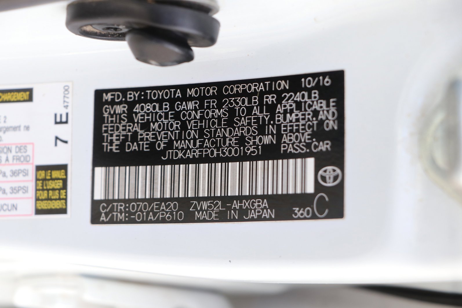 Used 2017 Toyota Prius Prime FWD image 35