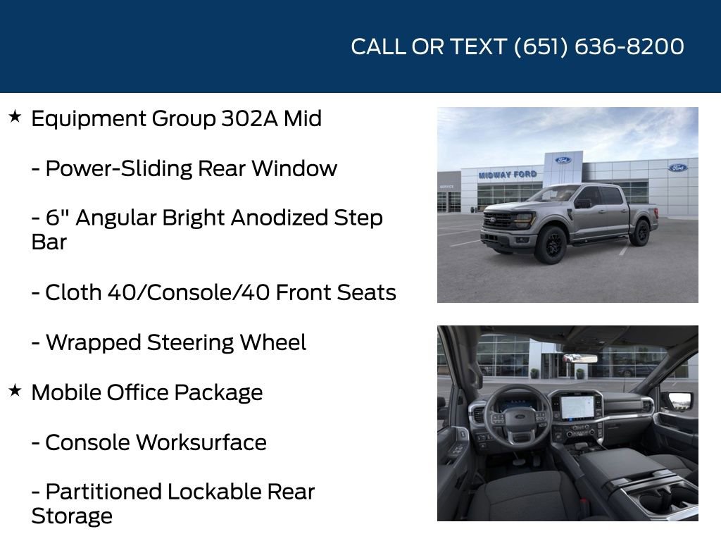 New 2025 Ford F150 XLT w/ Equipment Group 302A MID image 20