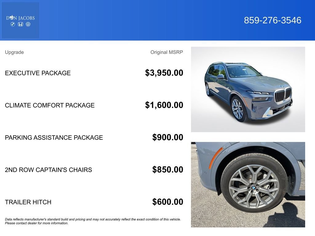 Used 2025 BMW X7 xDrive40i w/ Executive Package AWD/4WD image 5