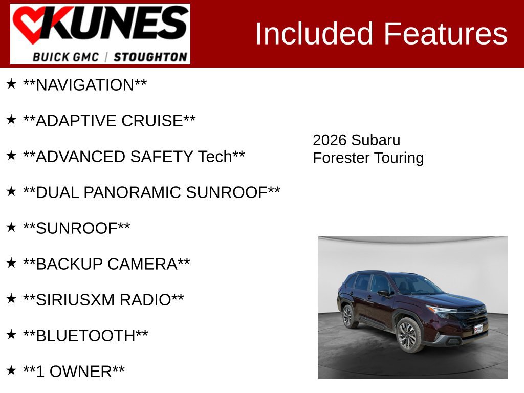 Used 2026 Subaru Forester Touring AWD/4WD image 2