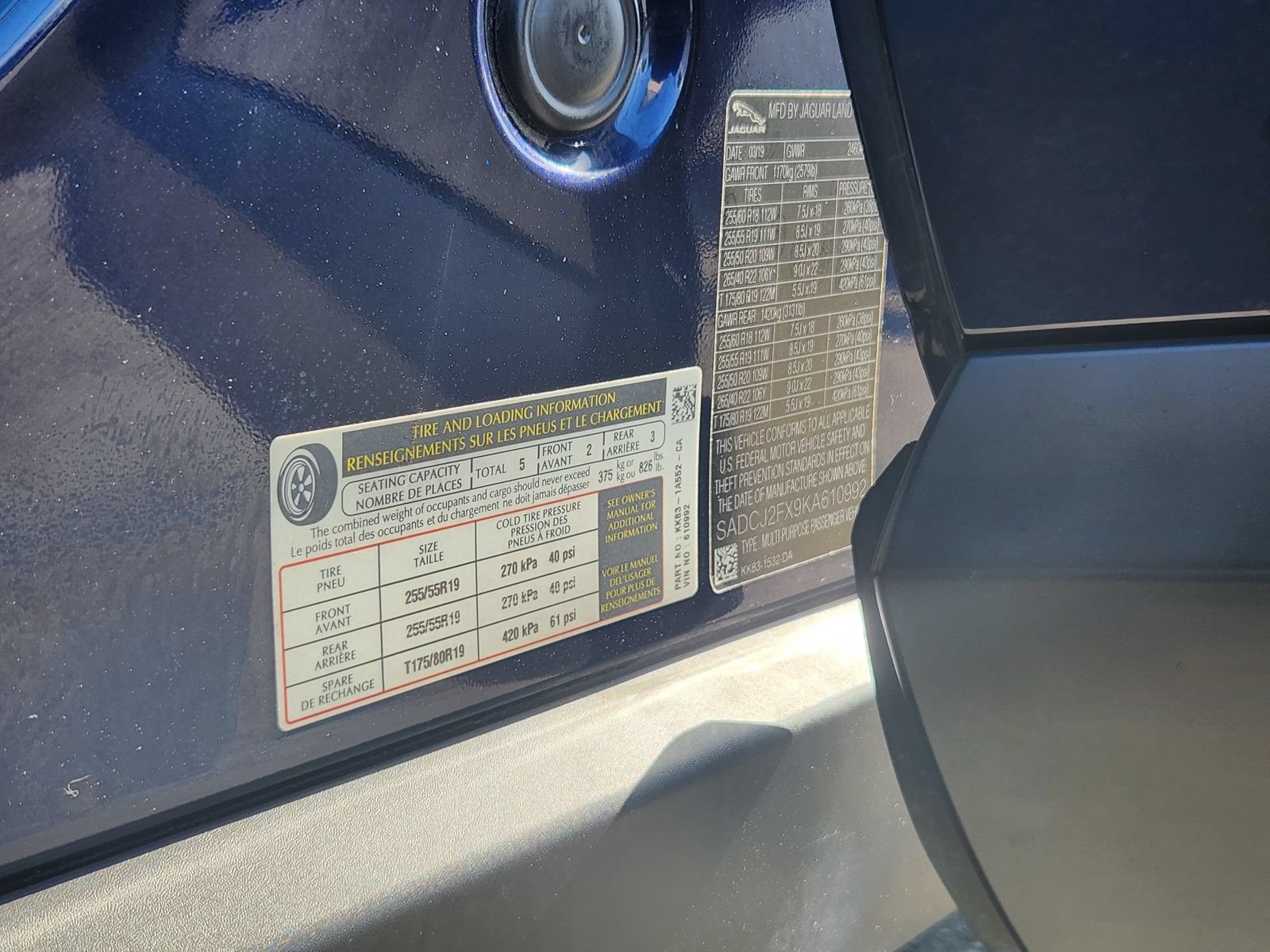Used 2019 Jaguar F-PACE Premium AWD/4WD image 26