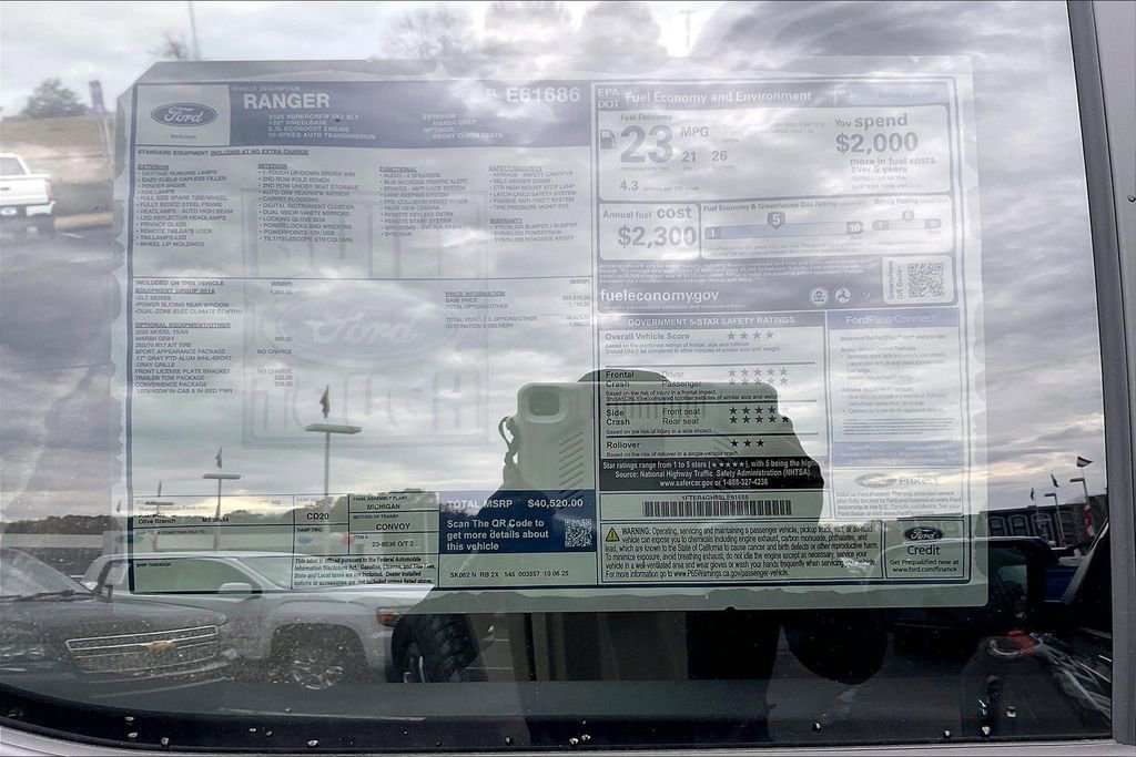 New 2025 Ford Ranger XLT w/ Equipment Group 301A High image 14