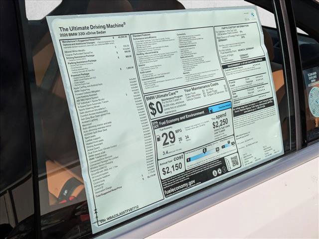 New 2026 BMW 330i xDrive Sedan w/ Premium Package image 19