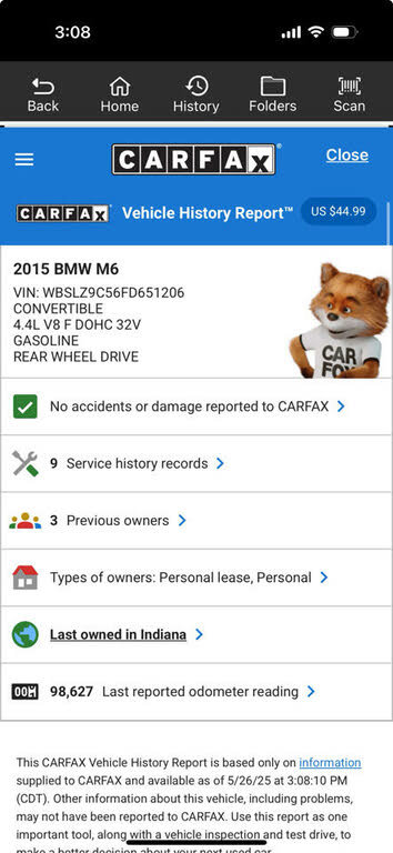 Used 2015 BMW M6 Convertible RWD image 40
