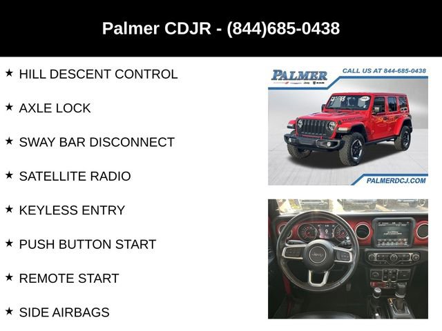 Certified 2022 Jeep Wrangler Unlimited Rubicon w/ Steel Bumper Group AWD/4WD image 18