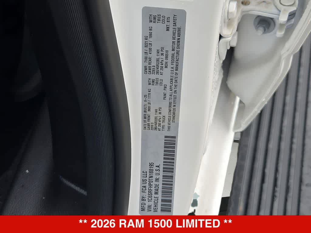 New 2026 RAM 1500 Limited AWD/4WD image 40