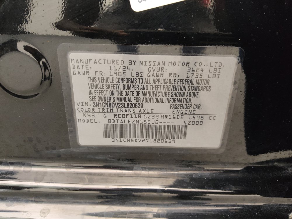 Used 2025 Nissan Versa S w/ Trunk Package FWD image 33