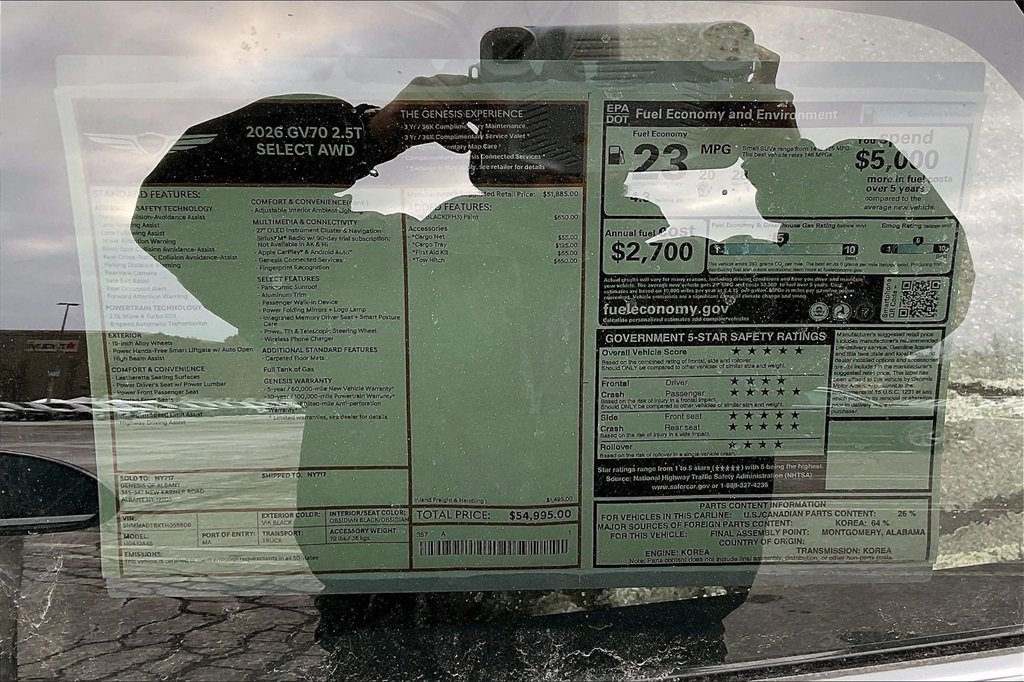 New 2026 Genesis GV70 2.5T Select image 13