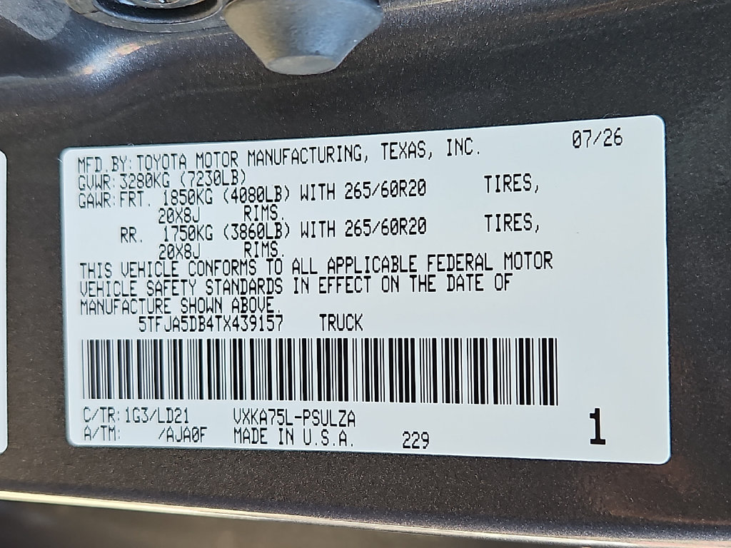 New 2026 Toyota Tundra Limited AWD/4WD image 19