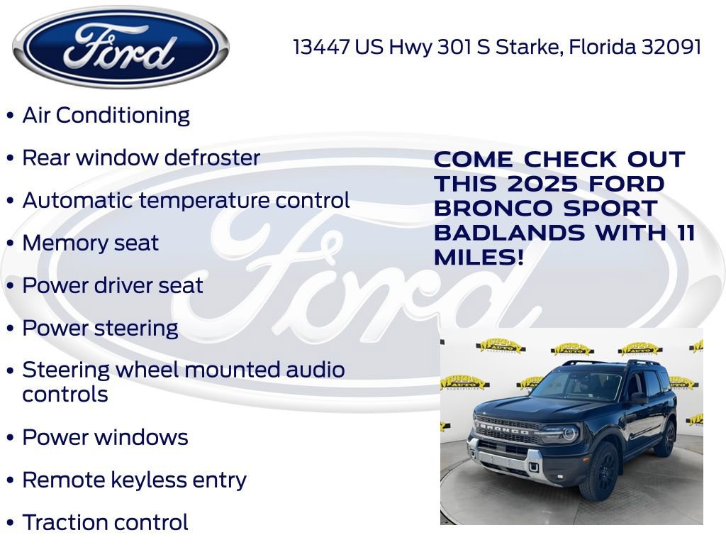 New 2025 Ford Bronco Sport Badlands w/ Badlands Tech Package AWD/4WD image 20