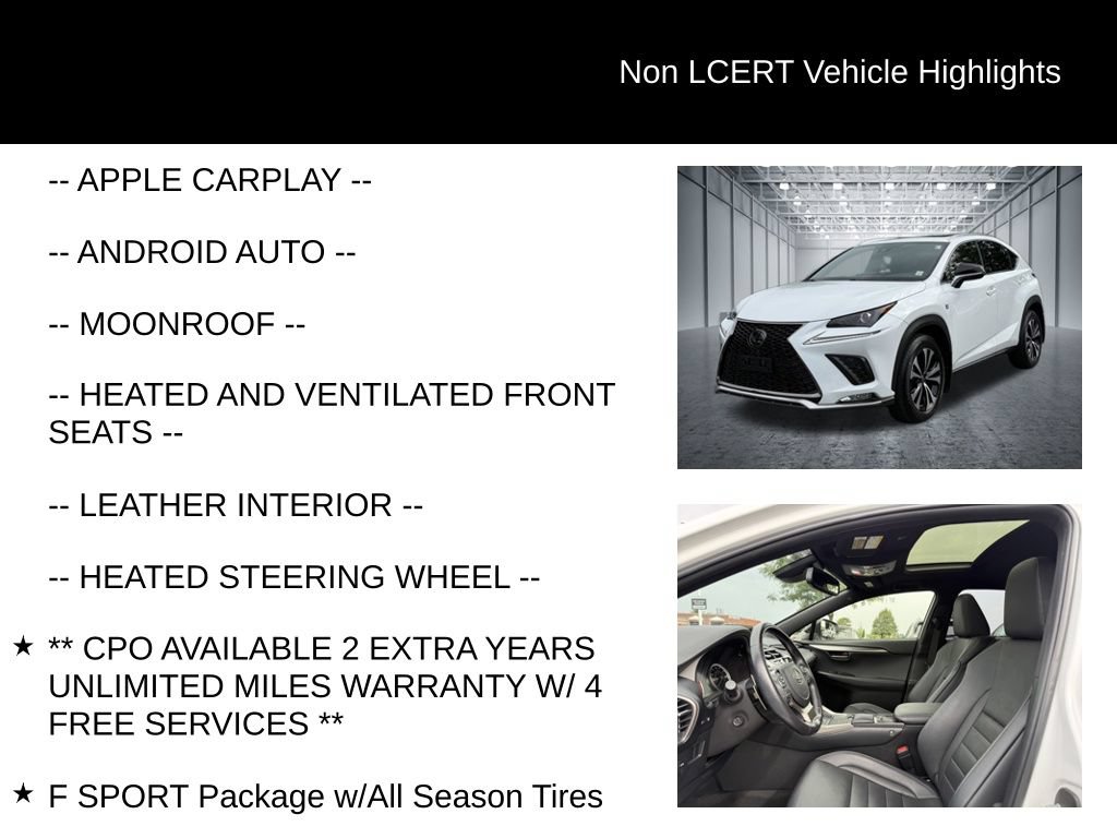 Used 2021 Lexus NX 300 F Sport w/ Accessory Package 2 AWD/4WD image 29