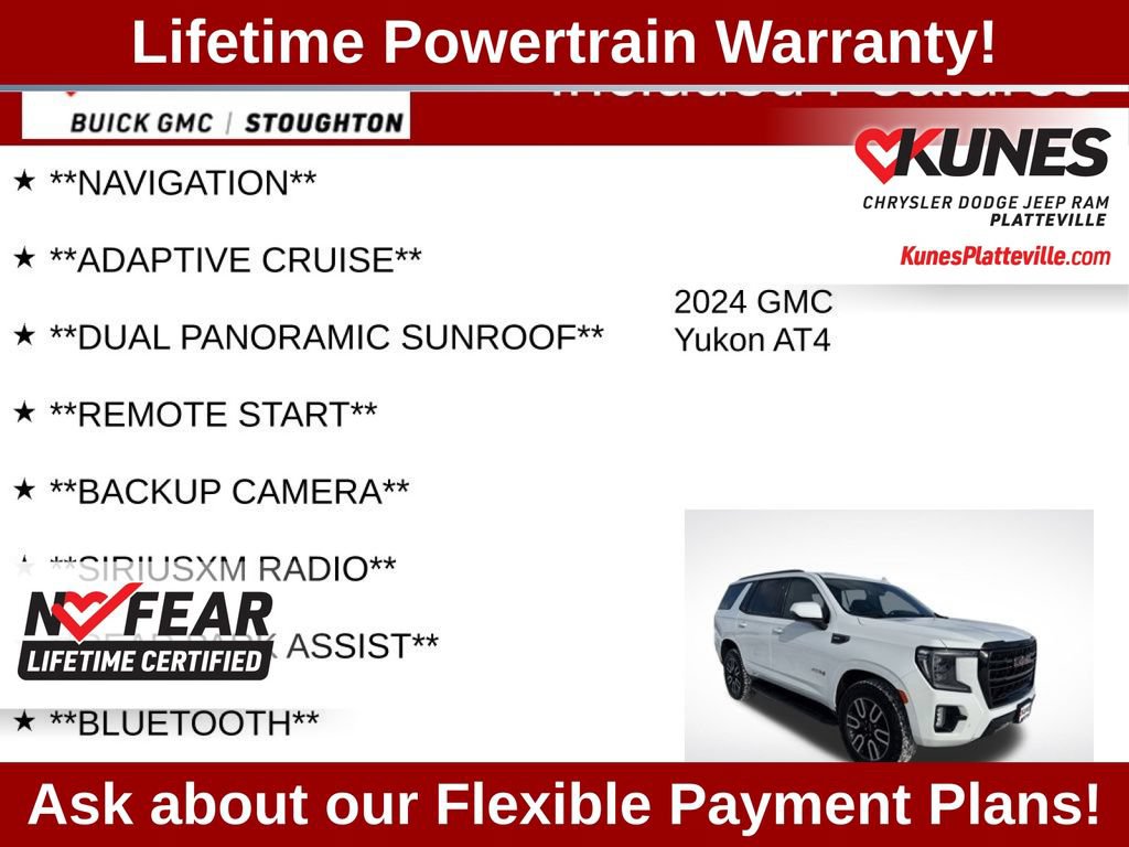 Used 2024 GMC Yukon AT4 AWD/4WD image 3