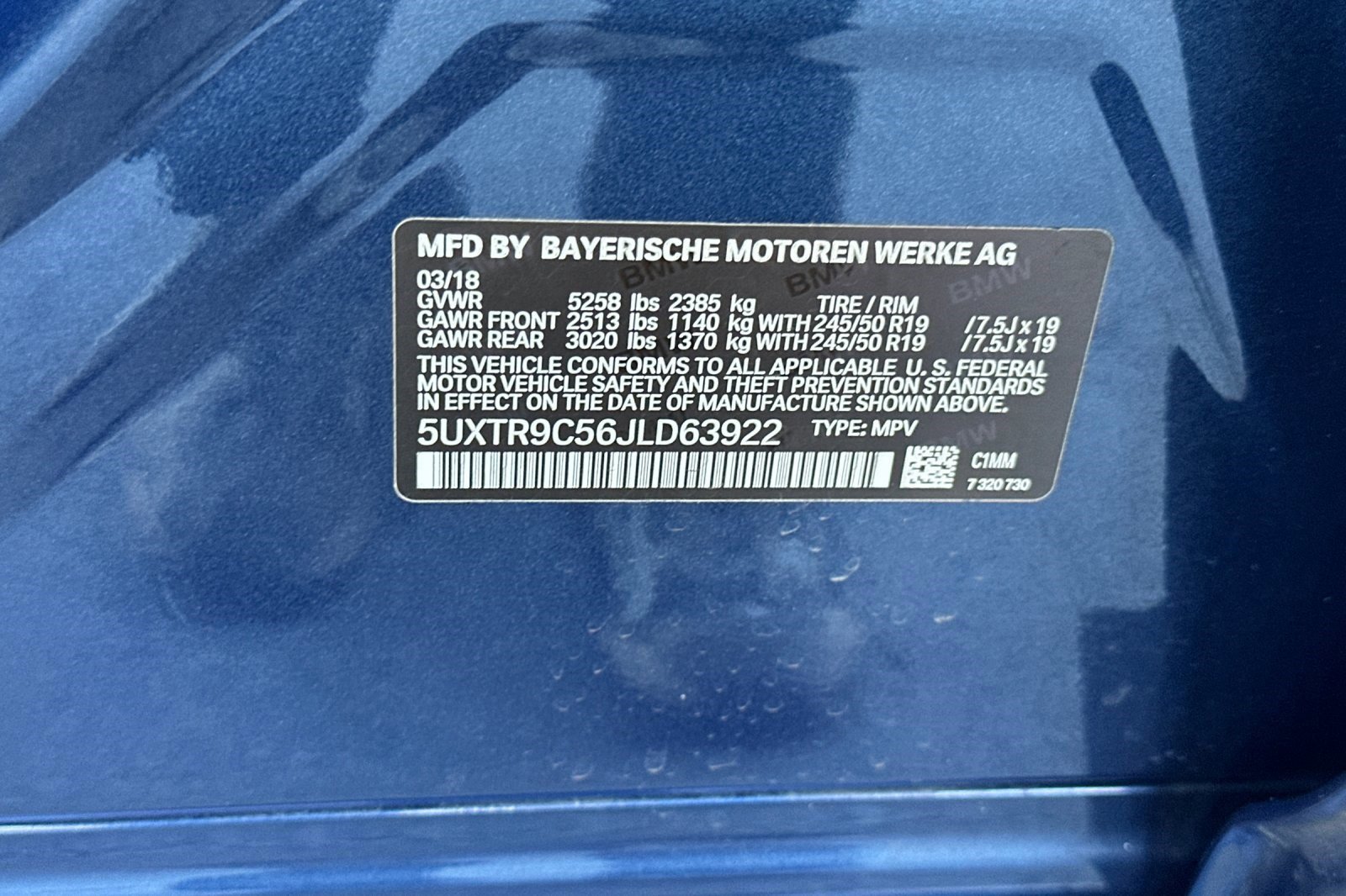 Used 2018 BMW X3 xDrive30i image 38