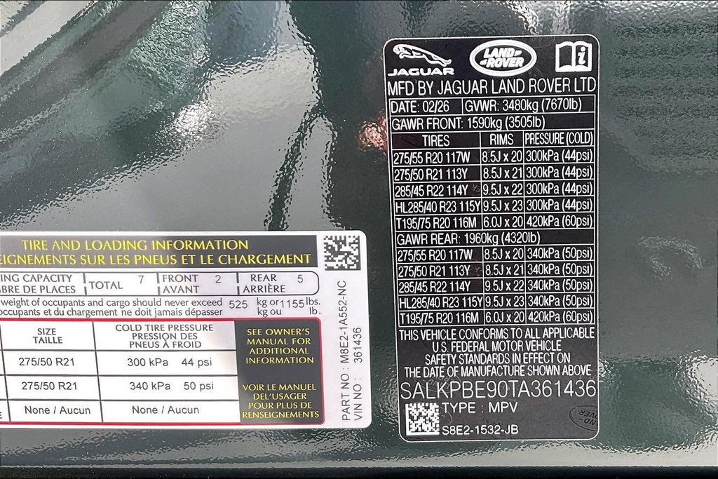 New 2026 Land Rover Range Rover Long Wheelbase SE AWD/4WD image 8