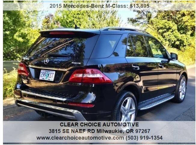 Used 2015 Mercedes-Benz ML 400 ML 400 AWD 4MATIC 4dr SUV image 4