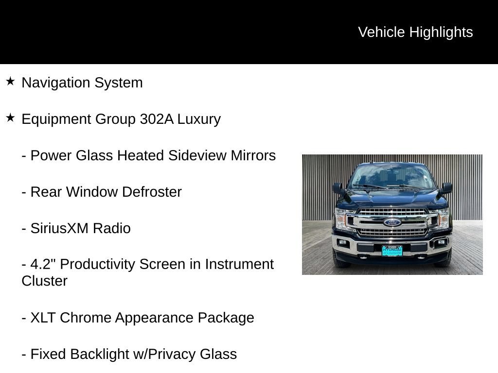 Used 2020 Ford F150 XLT w/ Equipment Group 302A Luxury AWD/4WD image 6